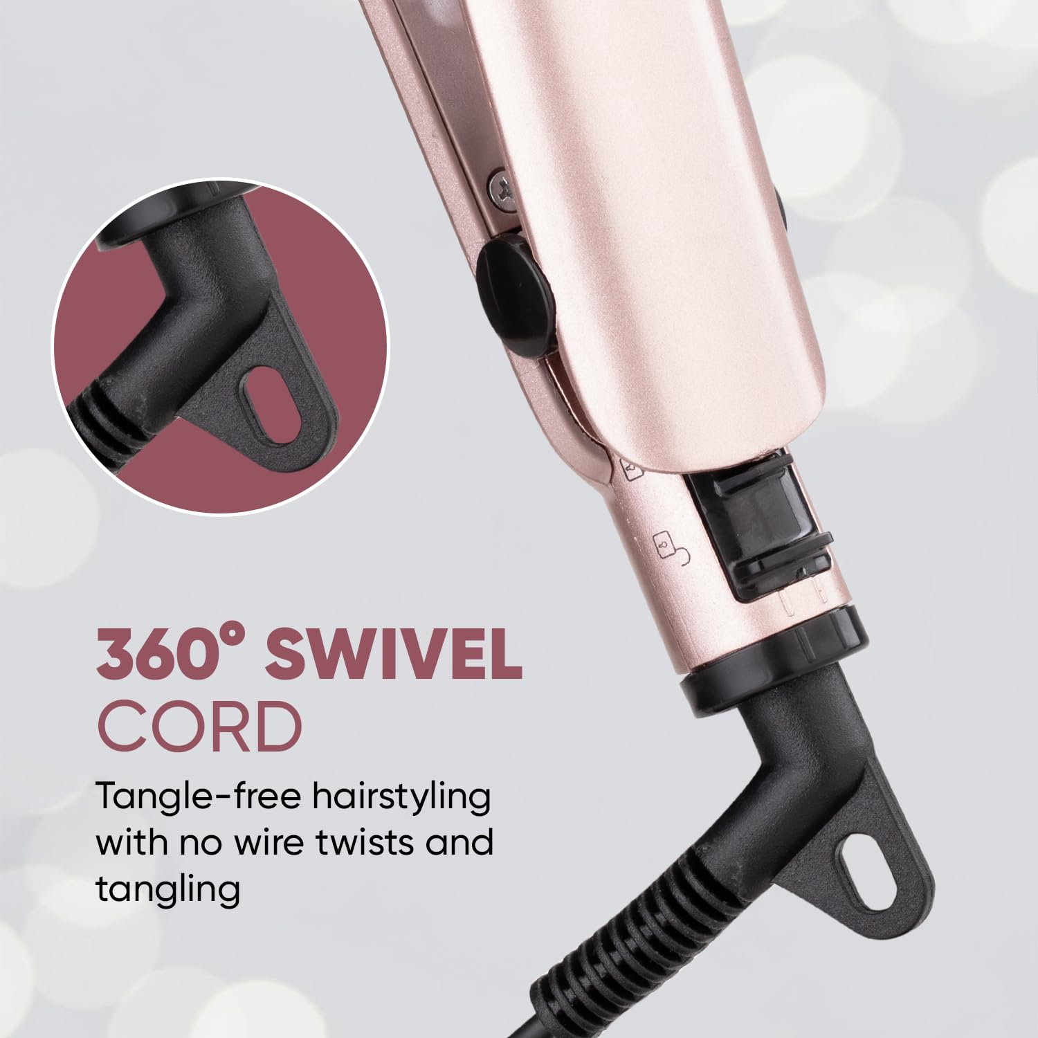 Vega K Shine Hair Straightener for Women with Keratin Infused Plates to Minimise Hair Damage