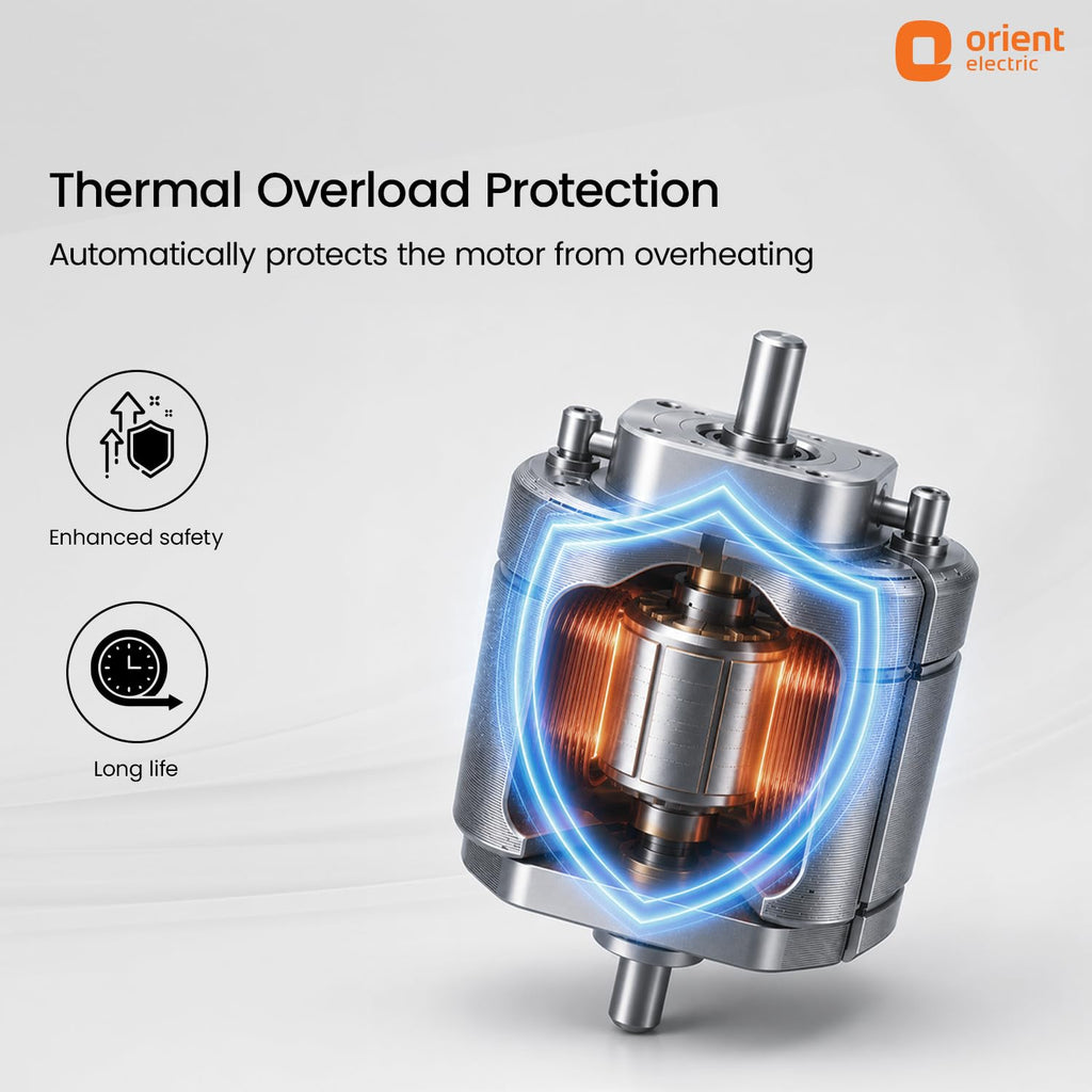 Orient Electric Ventilator DX 200mm Exhaust Fan for Kitchen & Bathroom | High Speed Ventilation Fan | Copper Motor, Aerodynamic Blades, Louver Shutters | 2 years Warranty by Orient | White