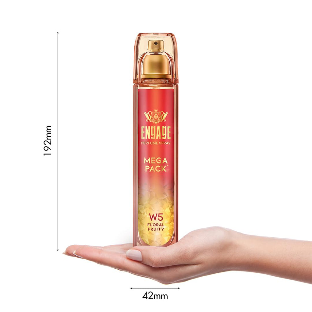 Engage W5 Perfume for Women, Floral and Fruity Fragrance Scent, Skin Friendly Women Perfume, 160 ml