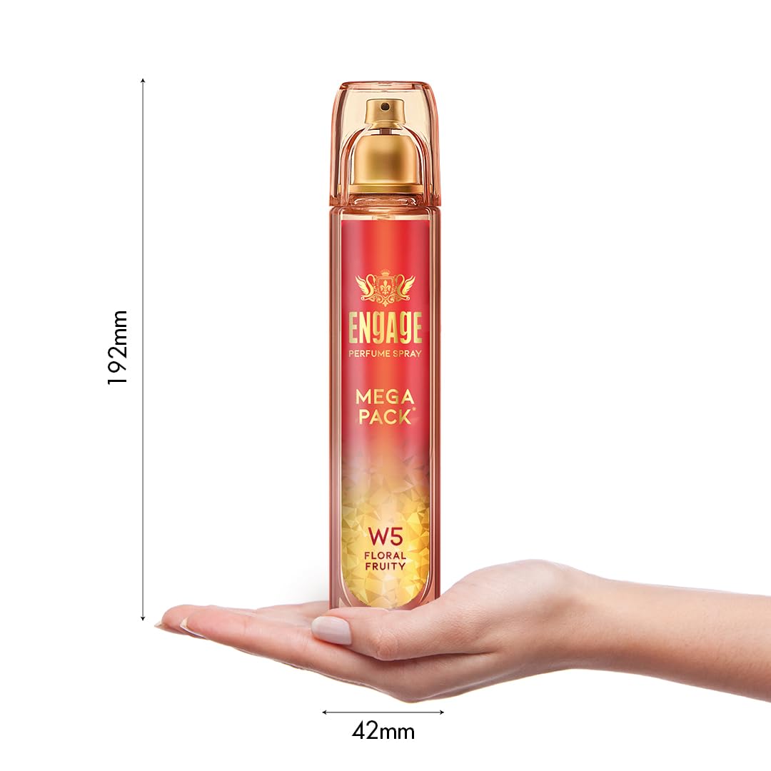 Engage W5 Perfume for Women, Floral and Fruity Fragrance Scent, Skin Friendly Women Perfume, 160 ml