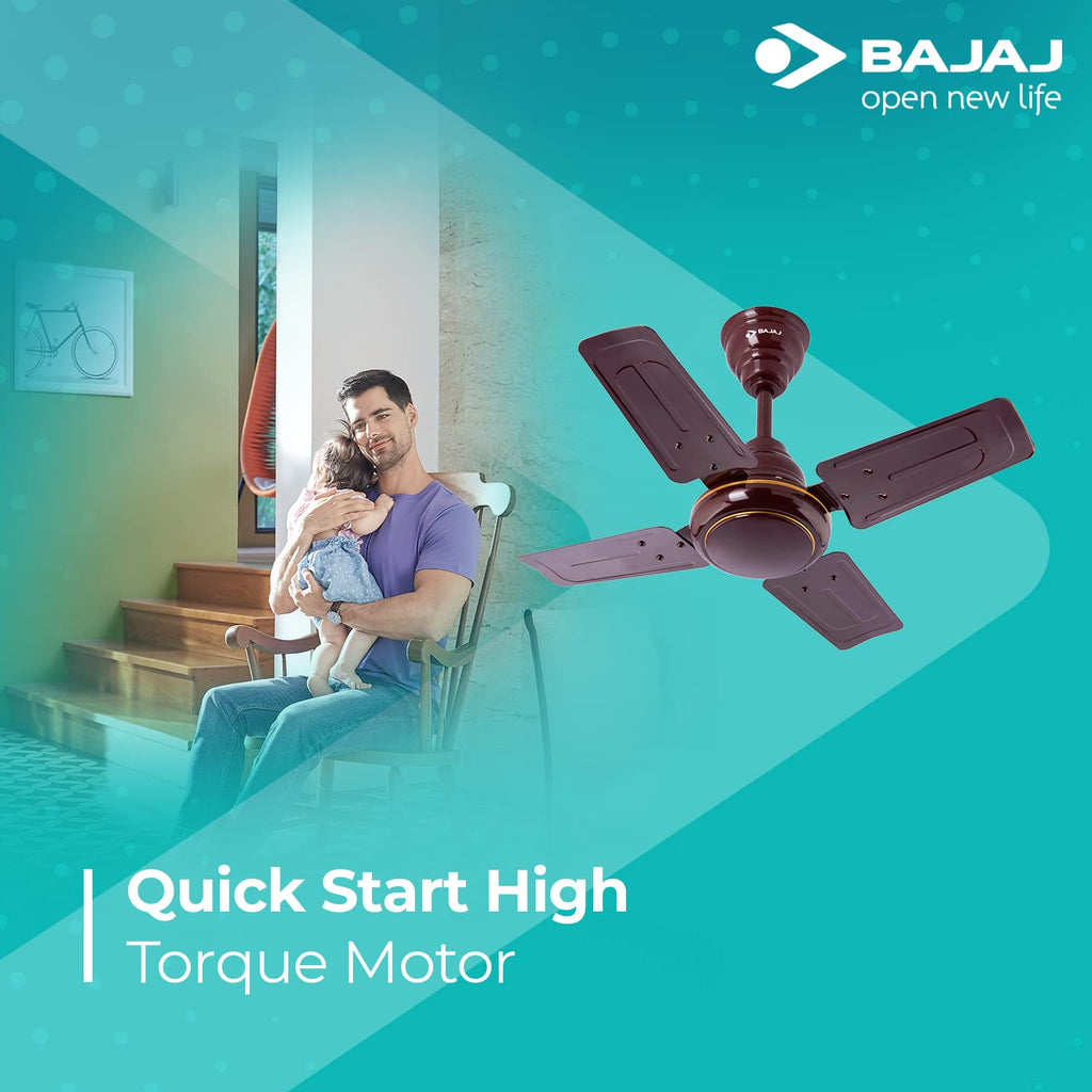 Bajaj Maxima 600MM Ceiling Fan | High Speed | Double Ball Bearing |