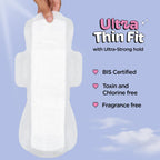 Pee Safe Comfort Ultra Thin Sanitary Pads For Women XXL 30 Pads - Pack of 3 | Rash Free Periods | Cottony Soft Sanitary Napkins For Ultra Comfort | Dual...