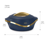 Milton Pearl 2000 Inner Stainless Steel Casserole, 1.96 Litre, Blue