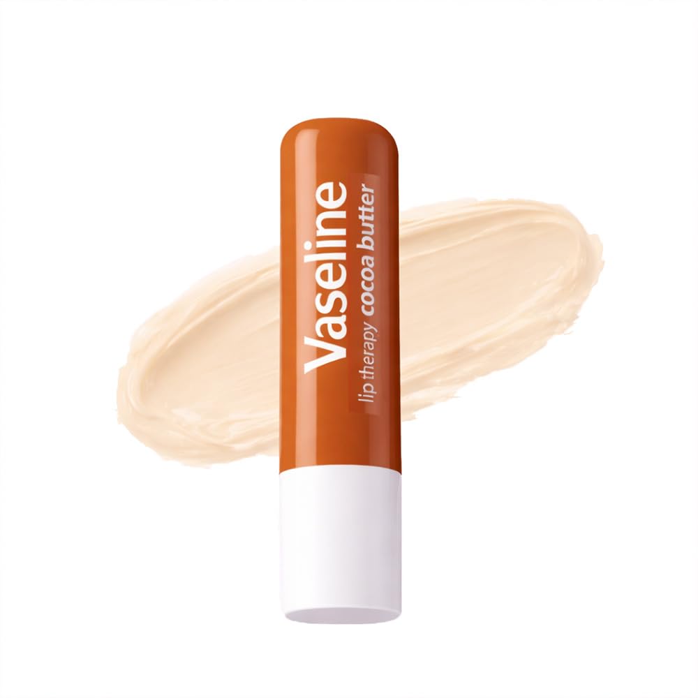 Vaseline Lip Care | Cocoa Butter Lip Balm Stick | up to 48Hr moisturization | with cocoa & shea butter | made in South Korea | 4.8g
