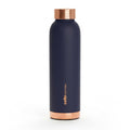 CELLO Evita Copper Water Bottle For Daily & Office Use 1000 ml, Blue | Leakproof & Rustproof ISI Certified Single Wall 100% Pure Copper Promotes Immunity, Improve Digestion & Supports Healthy Living