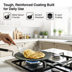 Prestige Durastone Hard Anodised Non-Stick Omni tawa(26.5 cm)|6 Layers Extra Durable Stone Coating|