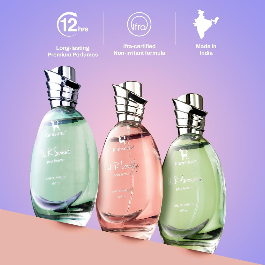 Ramsons - U R SWEET Eau De Parfum | 30 ML |Perfume For Women | TN - Peach, Plum, Orange Blossom, Green Leafy | MN - Honey, Jasmine, Rose, Lily of the...