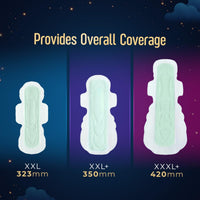 Sofy Women Anti Bacteria Longest XXL Sanitary Pads |Night Protection|Wider Hip Guard| Deep Absorption | Herbal Shield | Hygiene & Herbs | XX-Large, Pack Of 15