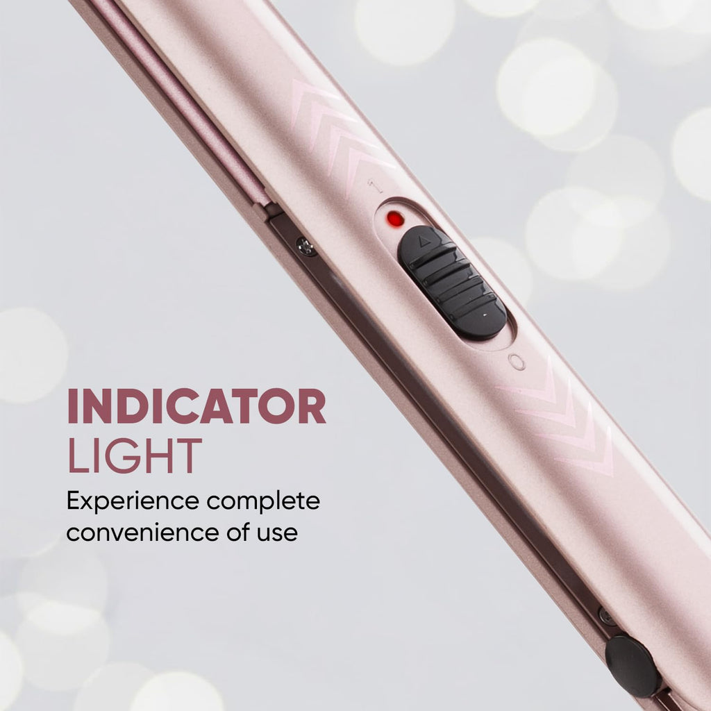 Vega K Shine Hair Straightener for Women with Keratin Infused Plates to Minimise Hair Damage