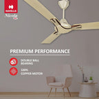 Havells 1200Mm Nicola Energy Saving Ceiling Fan (Gold Mist Copper, Pack Of 1) 2 Stars
