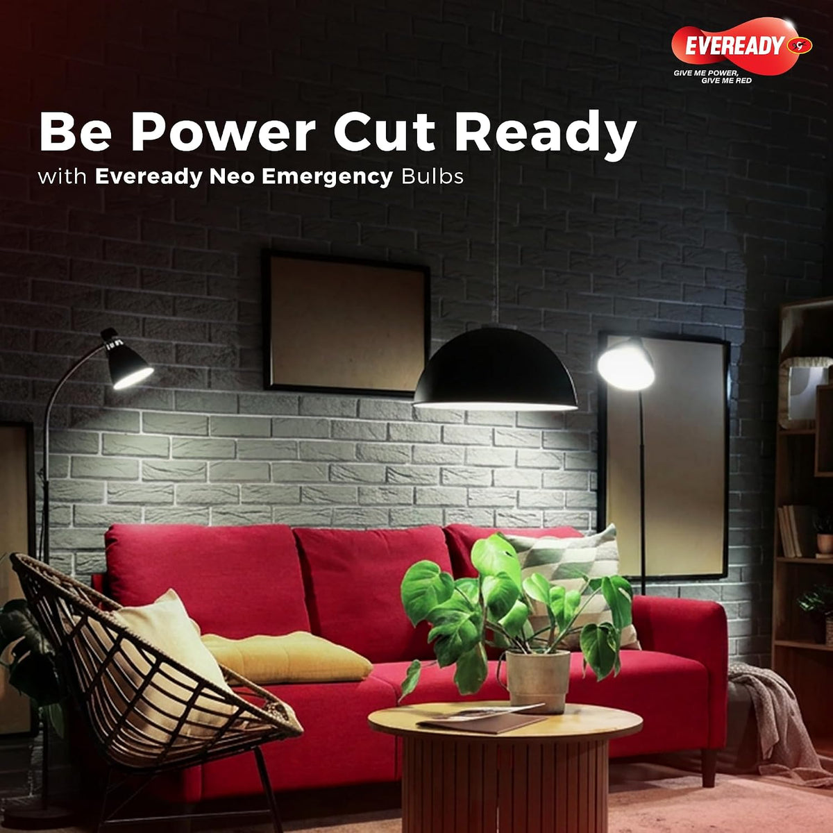 EVEREADY 14W Emergency Inverter LED Bulb, Rechargeable, Cool Day Light
