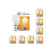 wipro Garnet Base B22 12-Watt LED Bulb (Pack of 8, Cool Day Light)