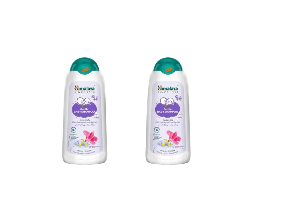 Himalaya Gentle Baby Shampoo (400 ml) | No Tears formula | Cleanses, softens and nourishes baby's hair (Pack of 2)