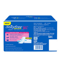 Stayfree Secure Xpert XL Sanitary Pads for Women | 290 mm | 40 Pads | Longer & Wider Pads for Heavy Flow | Air Soft Cover | Helps Prevent Skin Irritation | Fits in Pocket | Gel Lock Pockets for Instant & Deep Absorption | Dermatologically Tested
