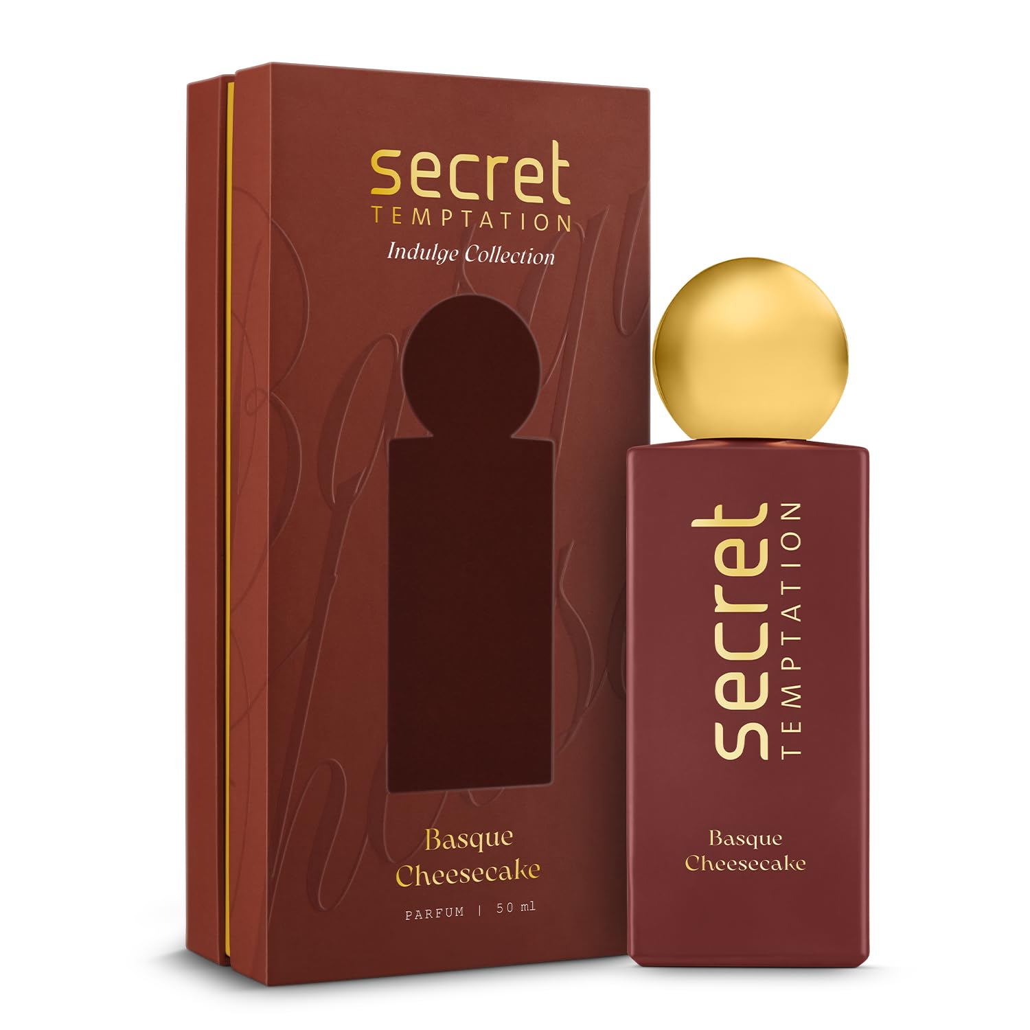 Secret Temptation Basque Cheesecake Eau De Parfum for Women, 50ml | Rich & Comforting Decadent Fragrance for Women | Long-Lasting Women’s Perfume |..
