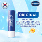 Vaseline Lip Care | Original Lip Balm Stick | up to 48Hr moisturization | with petroleum jelly & vitamin E | made in South Korea | 4.8g