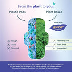 BLISSNATURAL Sanitary Pads Teen Trial Pack (Pack of 12) | L,XL & XXL |