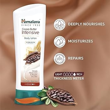 Himalaya Cocoa Butter Intensive Body Lotion, Deeply Moisturizes & Repairs Dry Skin, with Wheat Germ, Hydra-Nutri Balance 400ml. (Peck of.1)