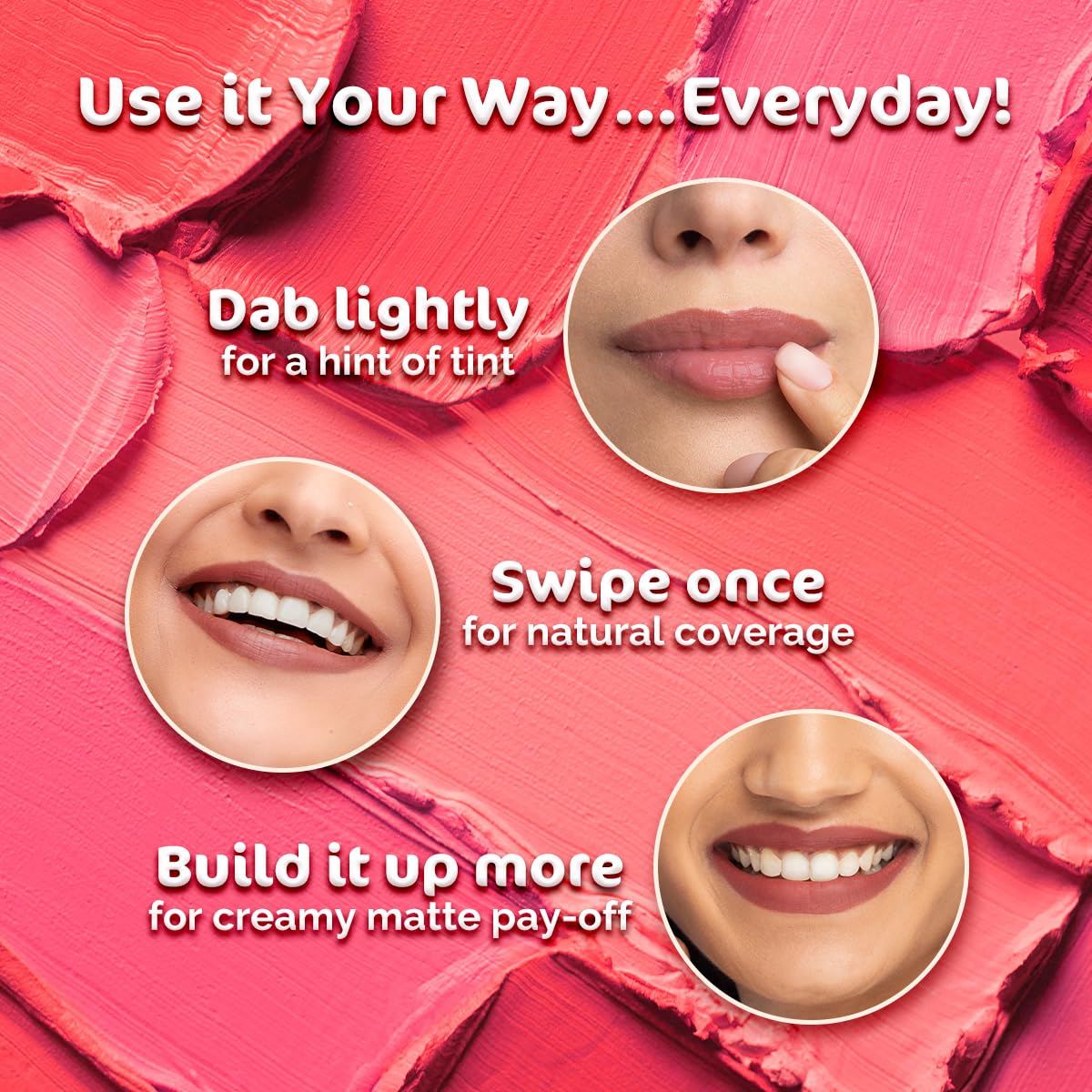 Mamaearth Creamy Matte Long Stay Lipstick,42g