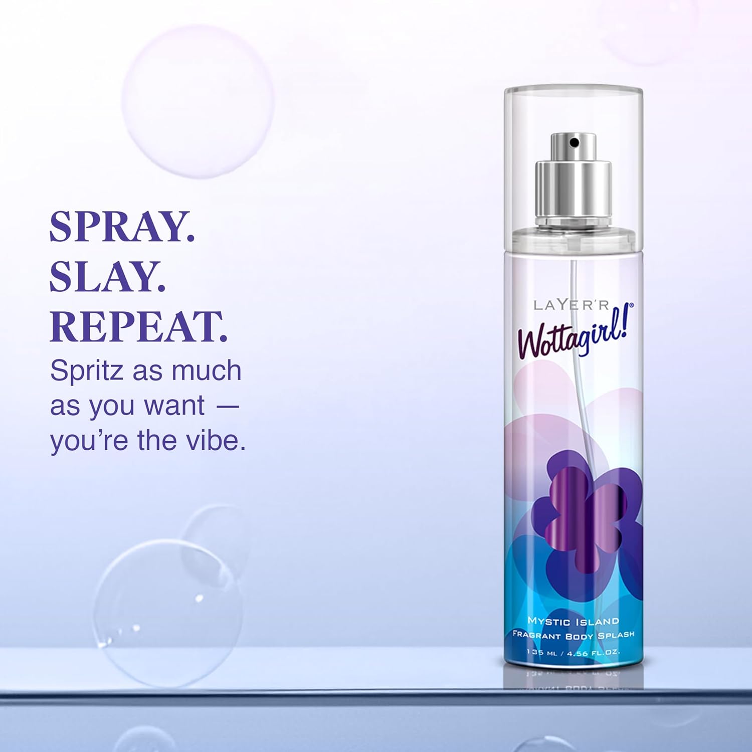 Layer'r Wottagirl Mystic Island Body Splash for Women 135ml | Long-lasting body splash with apple, pear & sandalwood notes. Fresh tropical fragrance...