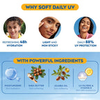 NIVEA Soft Daily UV Light Moisturising Cream with SPF-15, 50ml