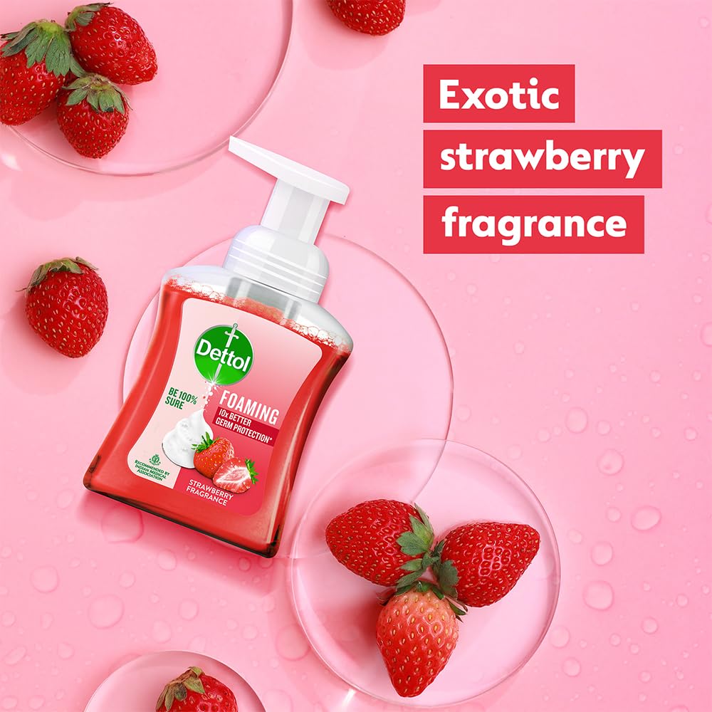 Dettol Foaming Handwash Pump Combo, Aloe Coconut & Strawberry (2 x 250ml)