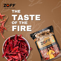 Zoff Red Chilly Whole - Sukhi Lal Mirch Whole - Natural & Hand-Picked - Net Weight – 500g