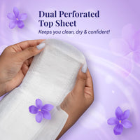 NIINE Dry Comfort Ultra Thin XL+ Sanitary Napkins for Heavy Flow (Pack of 1)50 Pads|320mm Long| Suitable for Heavy Flow|Faster Absorption |Prevents Wetness...