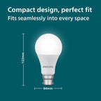 PHILIPS Motion Sensor LED Bulb 14W B22 | Crystal White Light for Home | Pack of 1