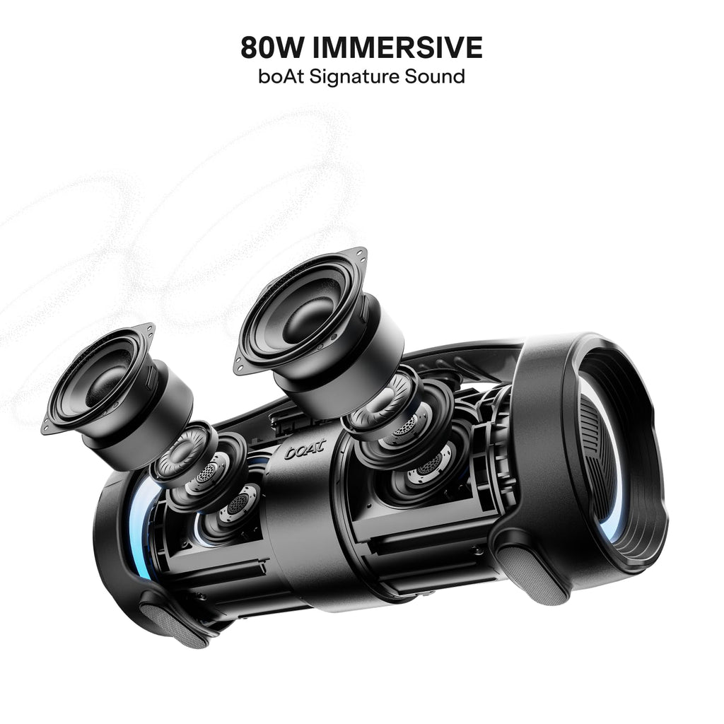 boAt Stone 900 w/ 80W Signature Sound, Up to 15 Hours Playtime, IPX5 Resistant, Type-C Charging, TWS Feature, Built-in Mic, Voice Assistant Portable...