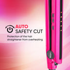 Vega Trendy Hair Straightener for Men and Women with Ceramic Coated Floating Plates, Temperature Setting