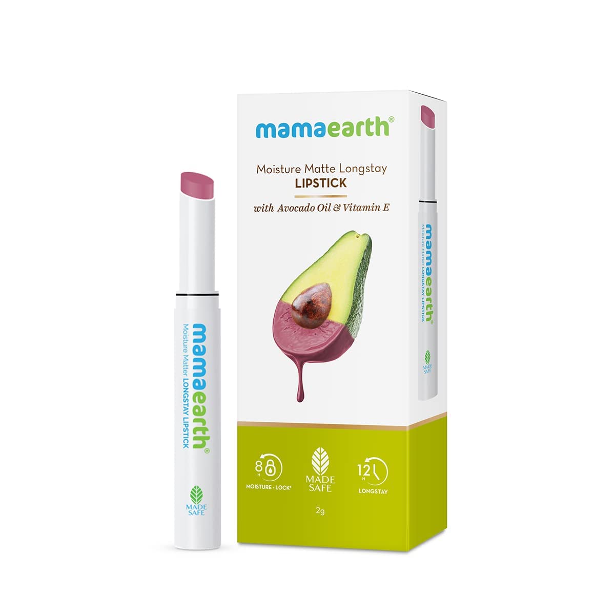 Mamaearth Moisture Matte Longstay Lipstick,2g