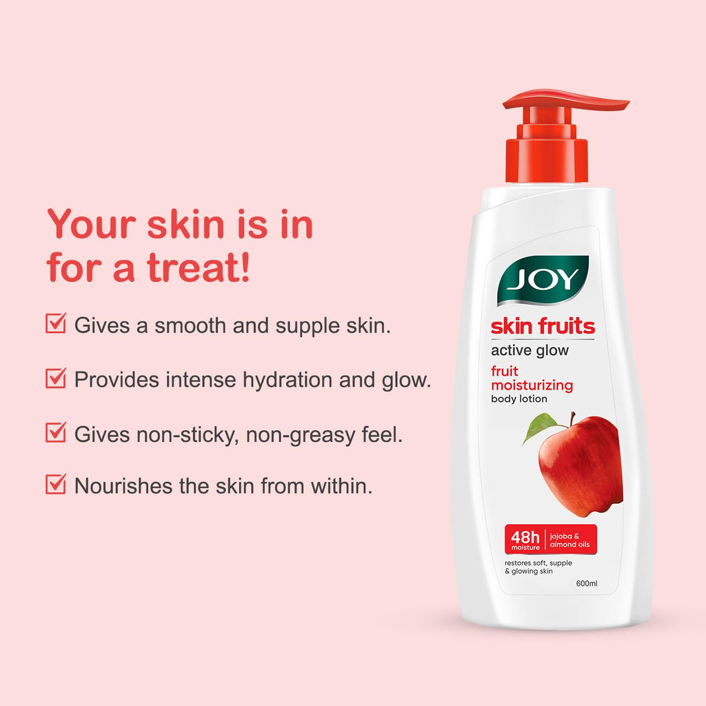 Joy Skin Fruits Apple Infused Lightweight Body Lotion (600ml)