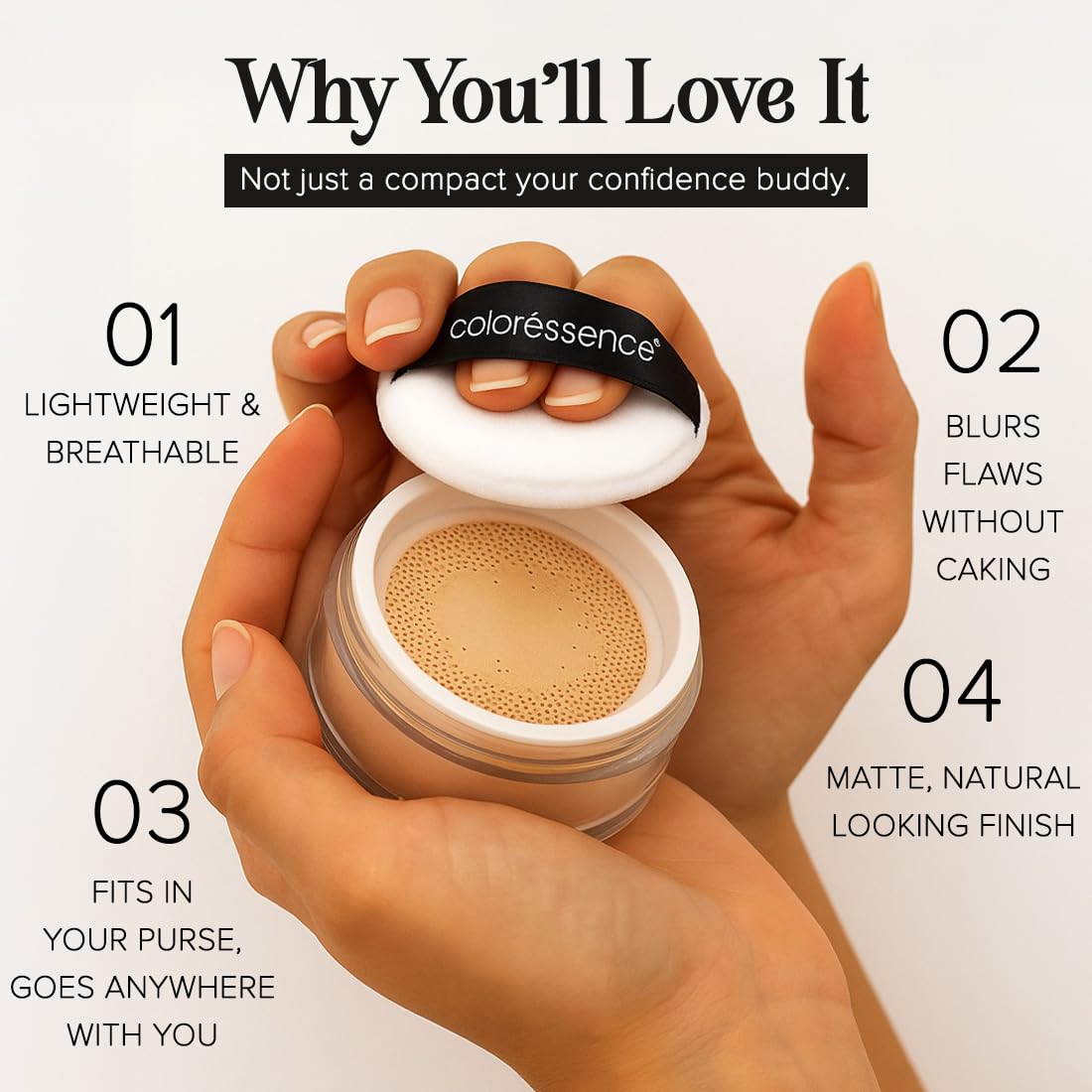 COLORESSENCE HD Translucent Loose Powder, Banana, 10gm