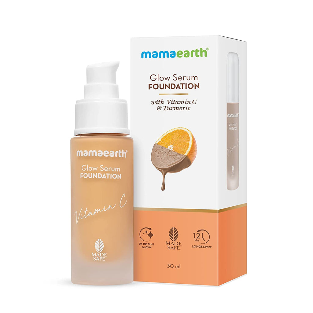 Mamaearth Glow Luminous Serum Liquid Foundation,30ml