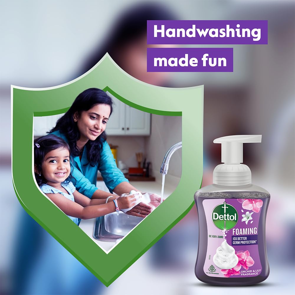 Dettol Orchid & Lily Foaming Handwash Refill 700ml (Pack of 2)