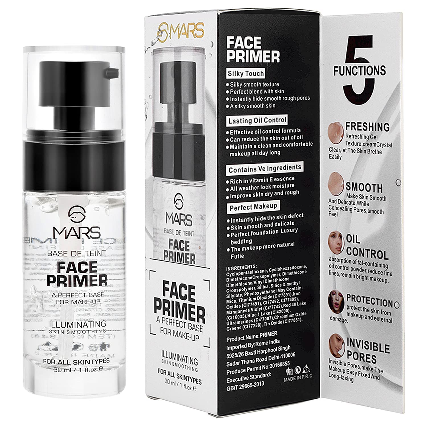 MARS Primer for Face Makeup For All Skin Types,30ml