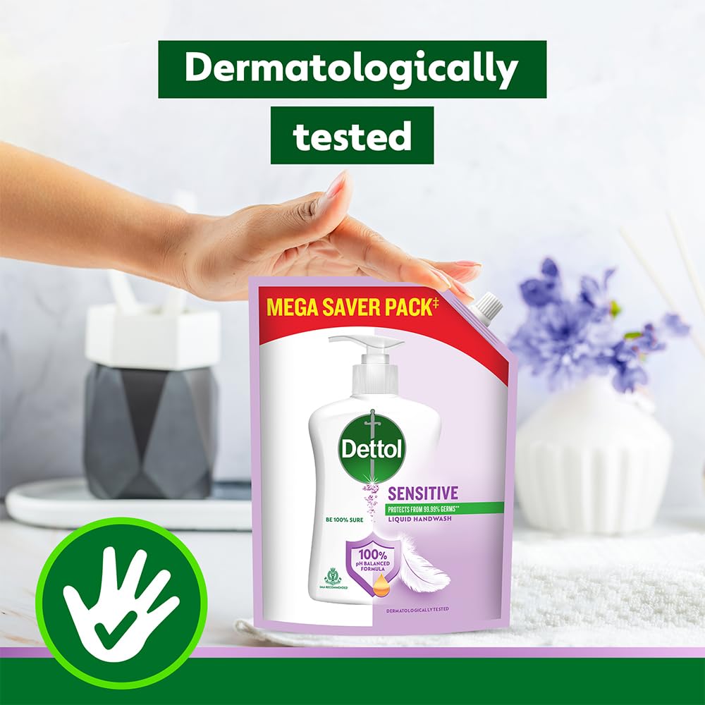 Dettol Liquid Hand wash, Sensitive, 1350ml