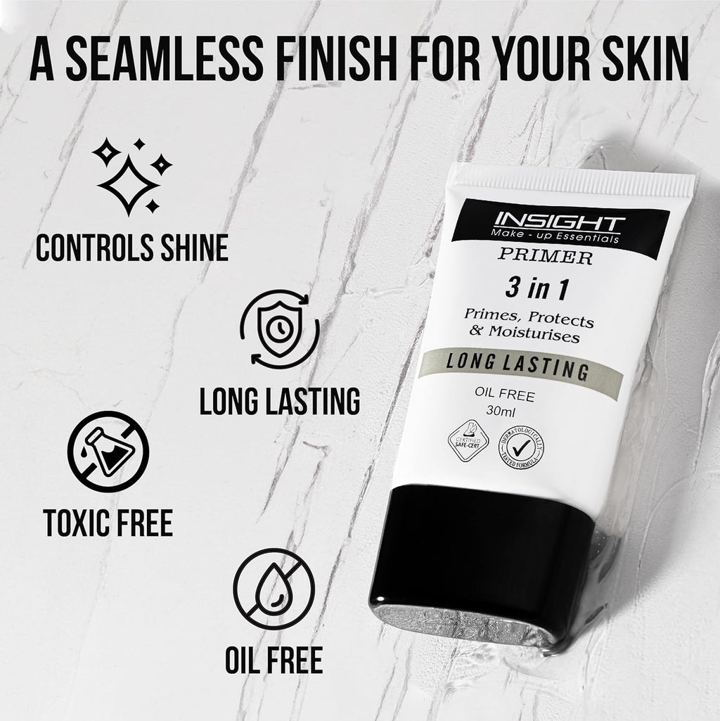 INSIGHT 3-in-1 Primer | Matte Finish | Primes, Protects & Moisturizes,30ml
