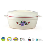 Cello Roti Plus Insulated Casserole Hot Pot Box Case with Lid 2500 ml Red |