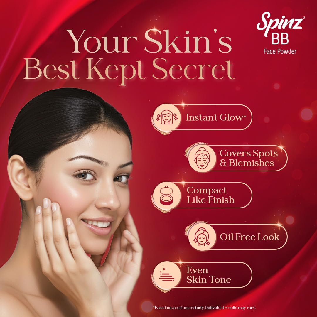 Spinz BB Brightening & Beauty Face Talc for Instant Brightness,70g