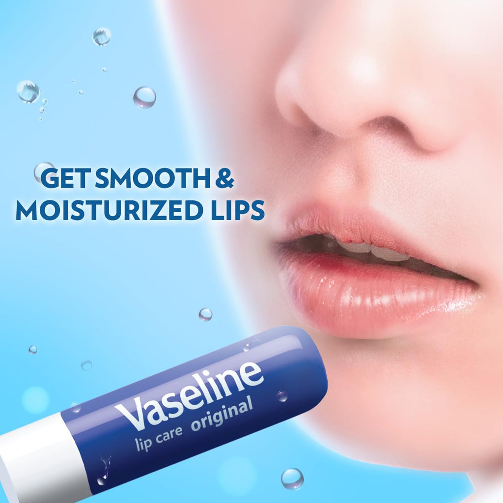 Vaseline Lip Care | Original Lip Balm Stick | up to 48Hr moisturization | with petroleum jelly & vitamin E | made in South Korea | 4.8g