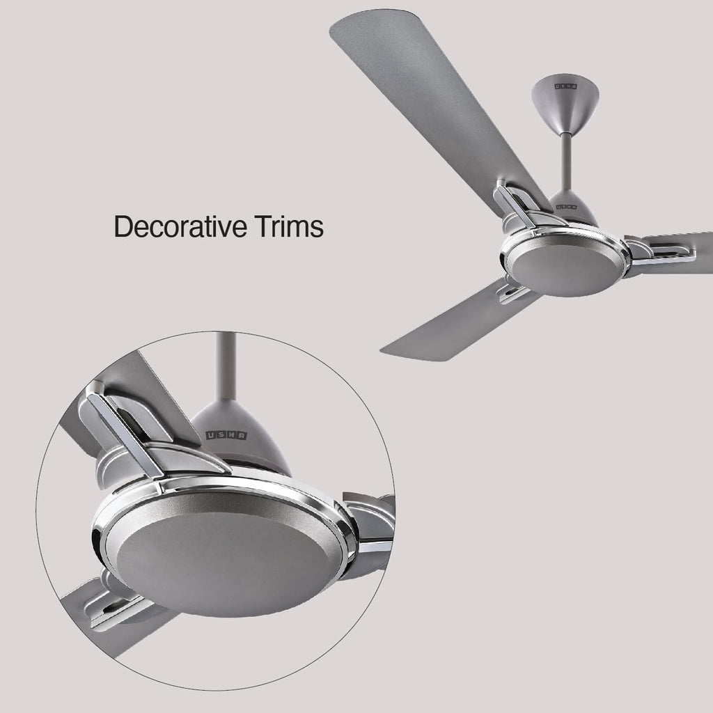 USHA Striker One 1200mm | BEE Star Rated |High Speed Decorative Ceiling Fan | 2 Year Warranty | (Spanish Green) Pack of 1