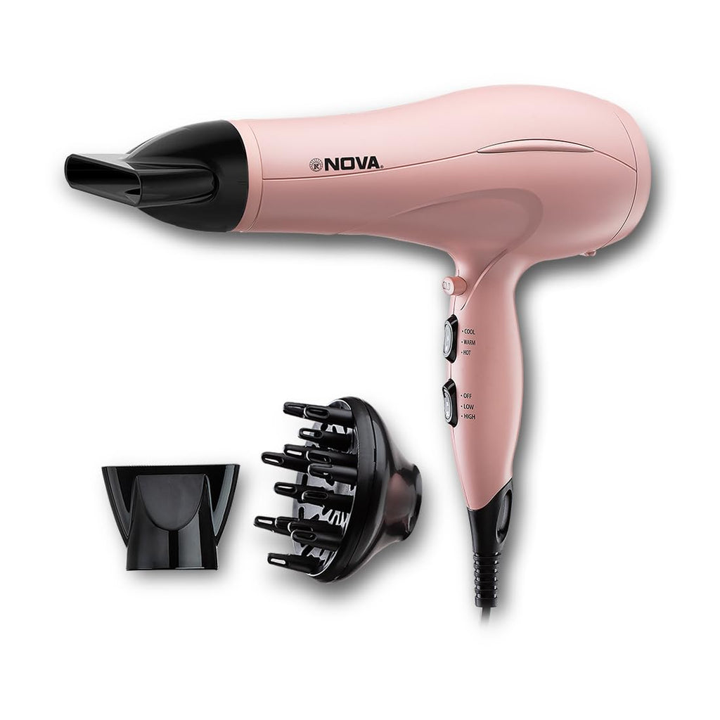 NOVA NHP 8217 Professional Hair Dryer (1800 Watts, Pink)