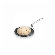 Hawkins Futura 22 cm Tava, Non Stick Tawa with Stainless Steel Handle, Black (NT22).