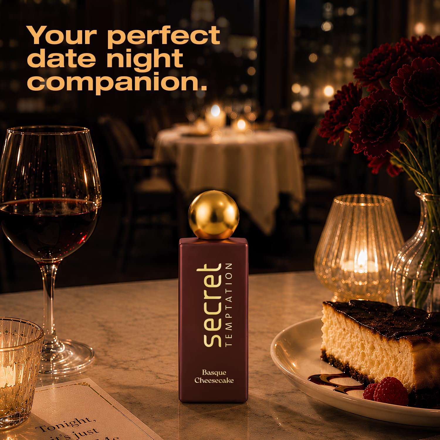 Secret Temptation Basque Cheesecake Eau De Parfum for Women, 50ml | Rich & Comforting Decadent Fragrance for Women | Long-Lasting Women’s Perfume |..