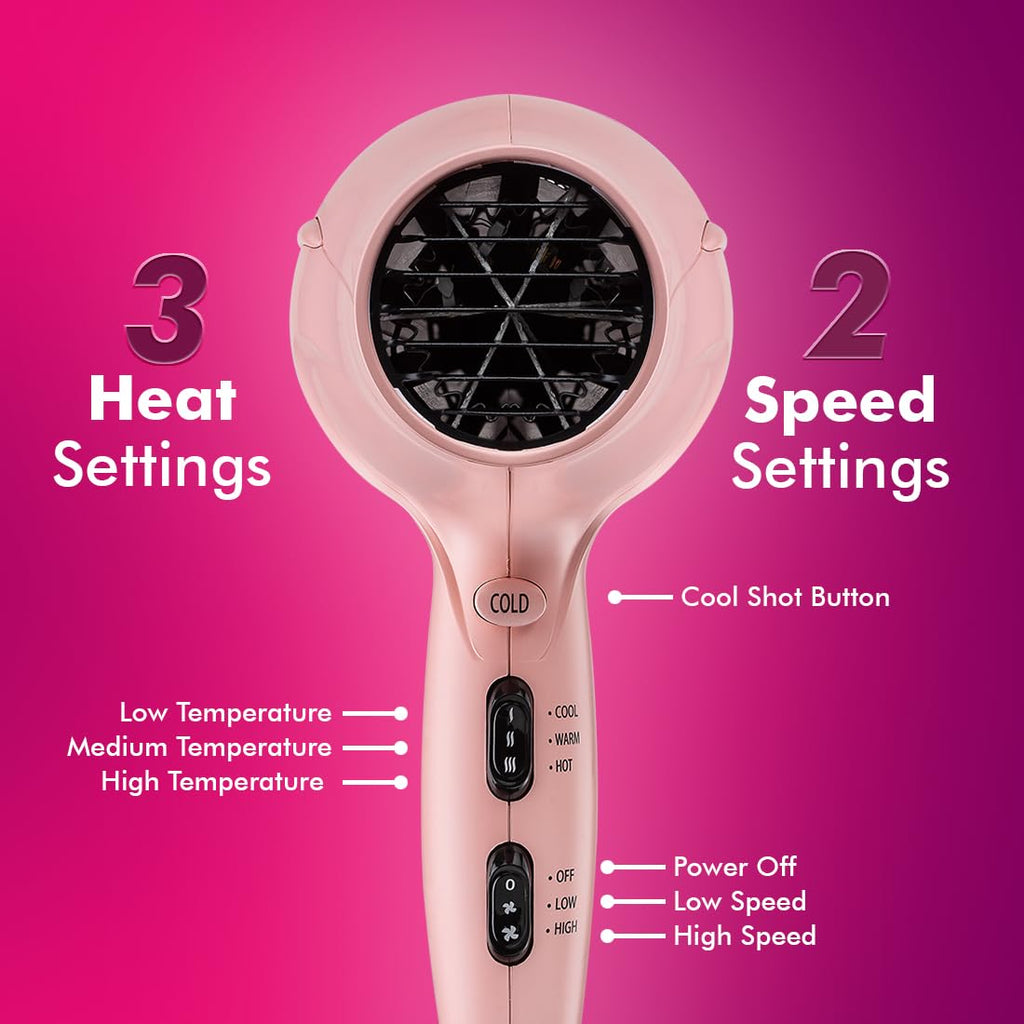 NOVA NHP 8217 Professional Hair Dryer (1800 Watts, Pink)