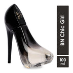 BN Parfums Chic Girl Black Long Lasting, 100ml Women Liquid Perfume, Floral, Sweet & Aromatic, Soothing Fragrance