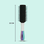 AGARO Classic Round Hair Brush with Strong & flexible boar bristles having Anti static ball tips