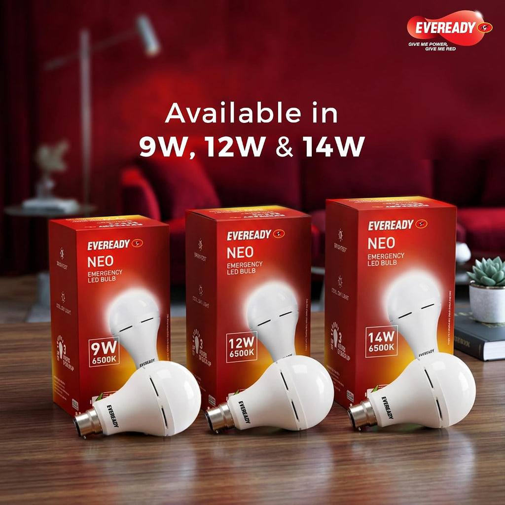 EVEREADY 14W Emergency Inverter LED Bulb, Rechargeable, Cool Day Light